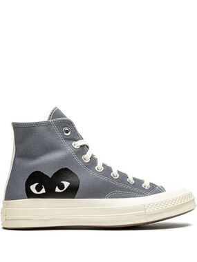 Comme des Garçons PLAY x Converse Chuck 70 Hi in "Steel Gray"